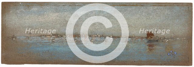 Blue and Silver - The Islands, Venice, 1879-1880. Creator: James Abbott McNeill Whistler.