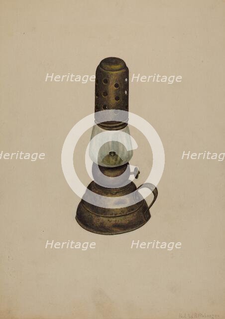 Lamp, c. 1939. Creator: Paul Poffinbarger.