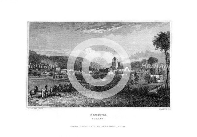 Dorking, Surrey, 1829.Artist: J Rogers