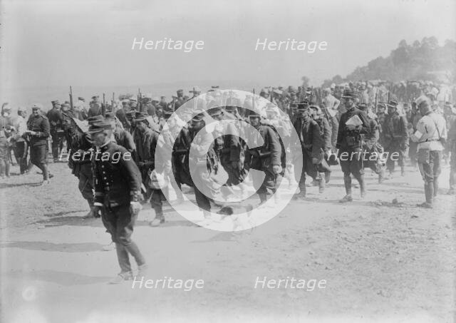 French Infantry on march, between c1914 and c1915. Creator: Bain News Service.