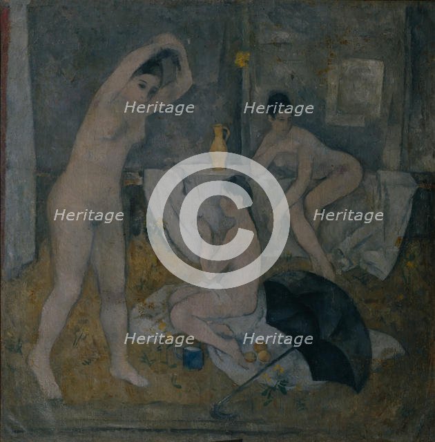 The Bathers, 1919. Artist: Shevchenko, Alexander Vasilyevich (1883-1948)