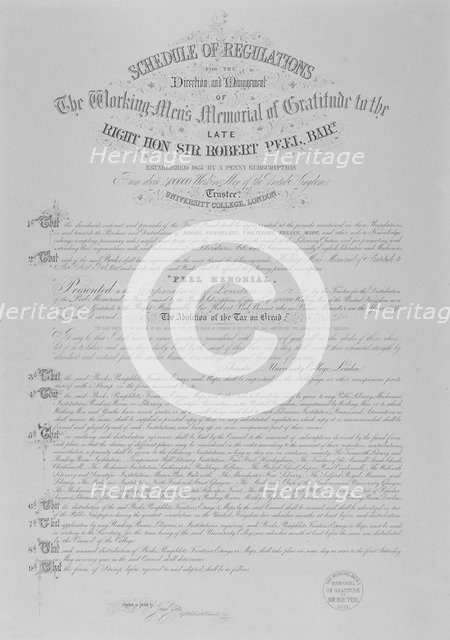 Abolotion of bread tax, 1851. Artist: James Yates