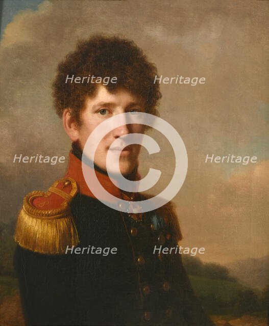 Portrait of Prince Segey Alexandrovich Volkonsky (1786-1838), 1814. Creator: Périn-Salbreux, Lié Louis (1753-1817).