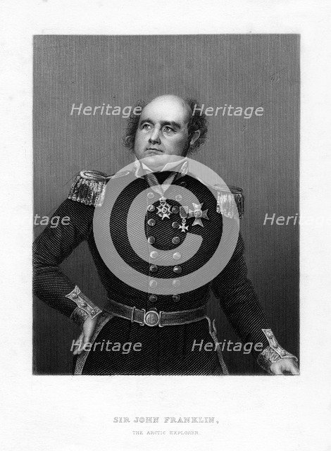 Sir John Franklin, English sea captain and Arctic explorer, 19th century. Artist: Unknown