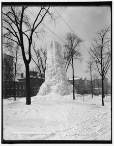 Fountain of ice, Washington Boulevard, Detroit, Mich., c1904. Creator: Unknown.