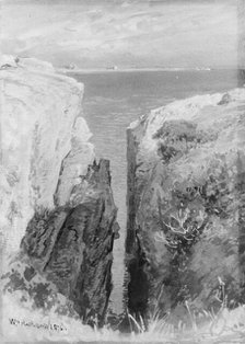 Between the Cliffs, Newport, 1876. Creator: William Trost Richards.