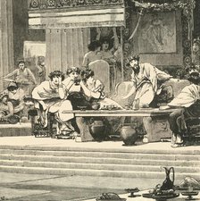'The Banquet of Damocles', 1890.   Creator: Unknown.