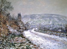 'Entrance to the Village of Vetheuil in Winter', 1880. Artist: Claude Monet