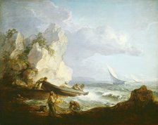 Seashore with Fishermen, c. 1781/1782. Creator: Thomas Gainsborough.