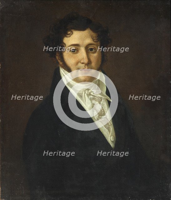 Portrait of Yuri Petrovich Lermontov (1787-1831), First quarter of 19th century. Artist: Anonymous  