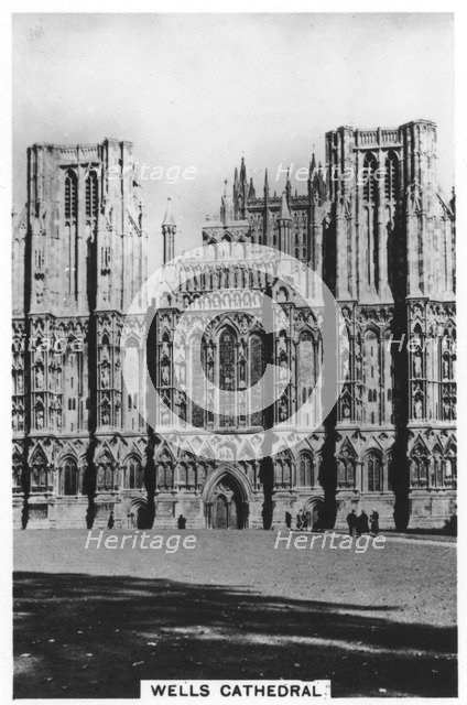 Wells Cathedral, Wells, Somerset, England, 1936. Artist: Unknown