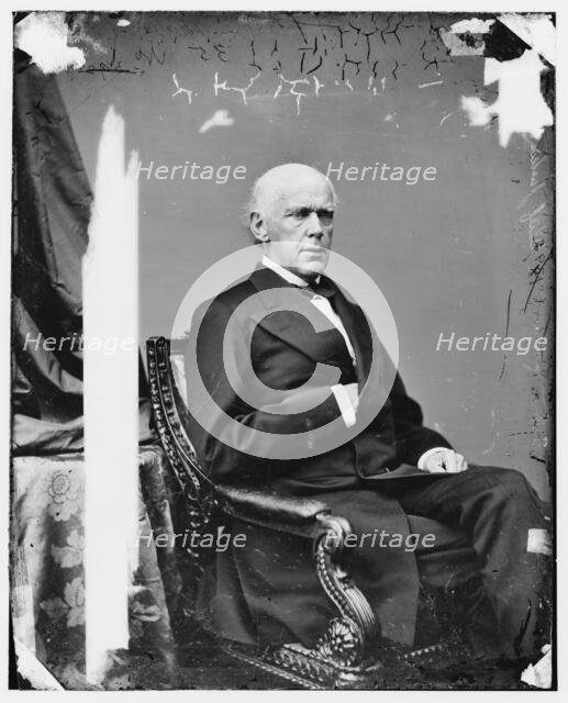 Chief Justice Salmon P. Chase, between 1860 and 1875. Creator: Unknown.