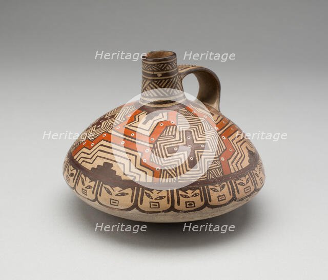 Vessel with Geometric Motifs, A.D. 600/1000. Creator: Unknown.