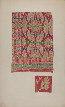 Coverlet, c. 1941. Creator: Betty Jacob.