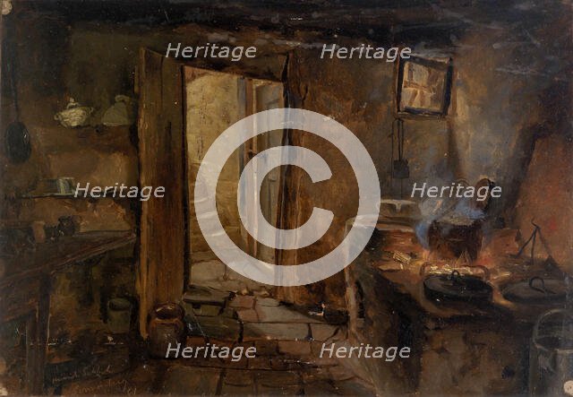 Interior of a Kitchen, n.d. Creator: Eliphalet Frazer Andrews.