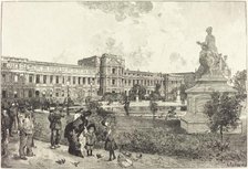 Les ruins du Palais des Tuilleries avant leur démolition, 1883. Creator: Auguste Lepere.