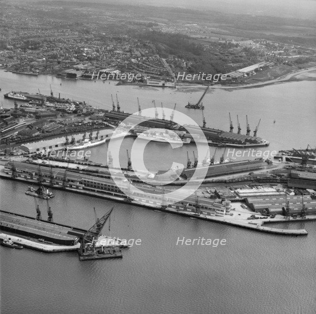 Empress and Ocean Docks, Southampton, Hampshire, 1961. Artist: Aerofilms.