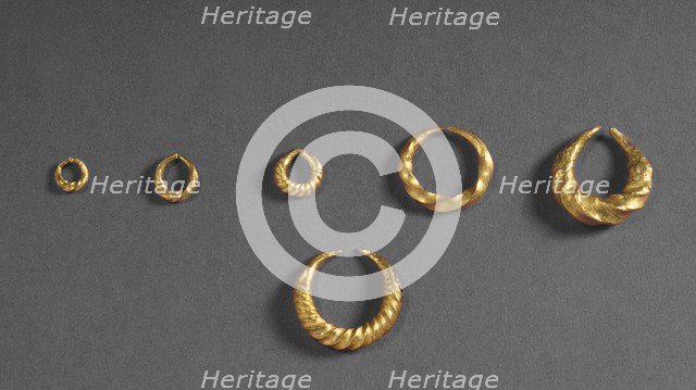Earrings, Bronze Age, Carcassonne, c2600 -c750BC. Artist: Unknown.