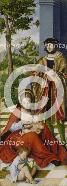 The Altarpiece of the Holy Kinship (left wing), 1509.