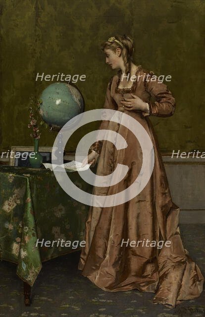 News from Afar, mid 1860s. Creator: Alfred Stevens.