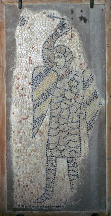 Mosaic of a crusader from the fourth Crusade, 13th century. Artist: Unknown