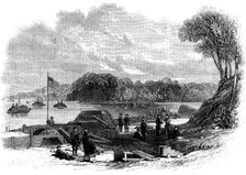 The Civil War in America - portion of the water batteries at Fort Pillow..., 1862. Creator: Unknown.