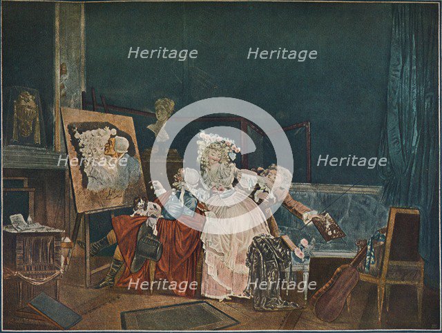 Les Deux Baisers, 1786, (1902). Artist: Philibert Louis Debucourt