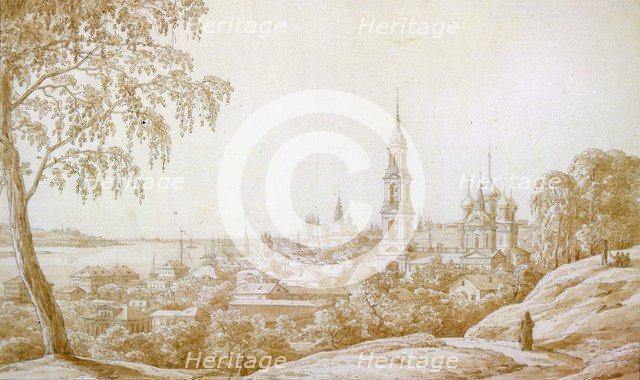 View of Kostroma, Russia, 1838.  Artist: Nikandor Grigorievich Chernetsov