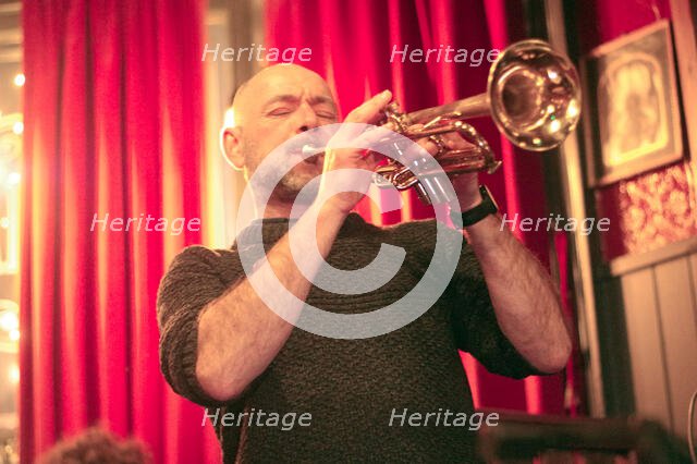 Chris Coull, Speakeasy Jazz Club, Wick Inn, Hove, East Sussex, 31 Jan 2024. Creator: Brian O'Connor.