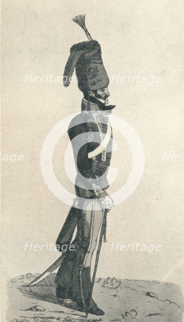 'George Augustus Quentin ('An officer of the 10th, or Prince of Wales's Hussars, taken from life')', Artist: Robert Dighton.