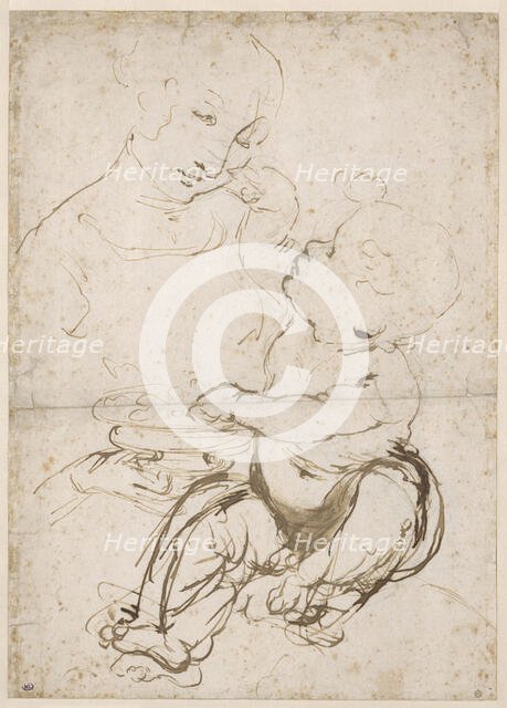 Study for the Madonna with a Fruit Bowl, ca 1478. Creator: Leonardo da Vinci (1452-1519).