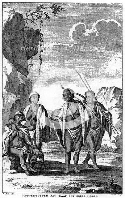 Khoikhoi labourers, 1931. Artist: Unknown