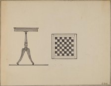 Checkerboard Table, 1936. Creator: Nicholas Gorid.