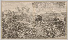 Victory at Heluo Heshi: from Battle Scenes of the Quelling of Rebellions..., c. 1765-1774. Creator: Jean Denis Attiret (French, 1702-1768).