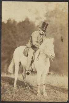 Portrait of a Man on a Horse, late 19th century. Creator: Unknown.