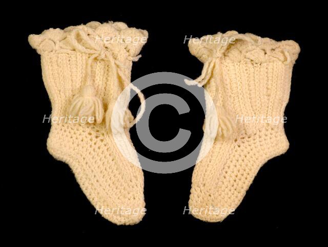 Bootees, American, 1870-80. Creator: Unknown.