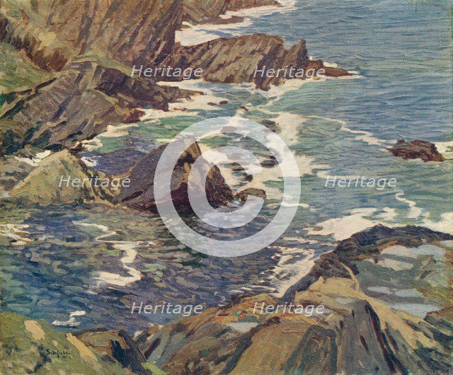'A Cornish Cove', c1912. Artist: Elmer Schofield.