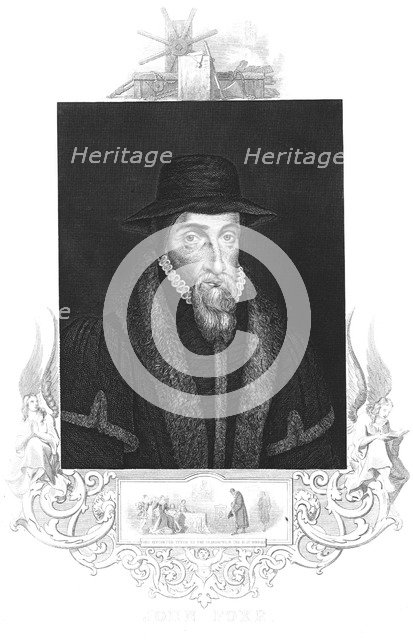 John Foxe, 16th century English martyrologist, c1880. Artist: Unknown