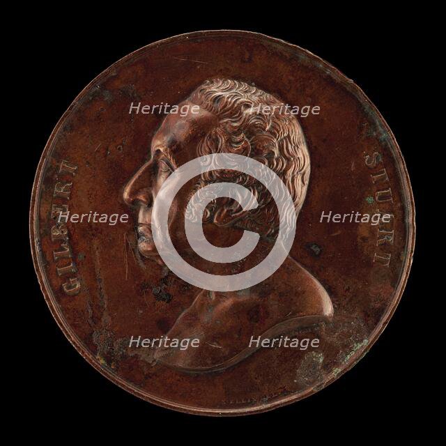 Gilbert Stuart, 1755-1828, Painter [obverse], 1848. Creator: Charles Cushing Wright.