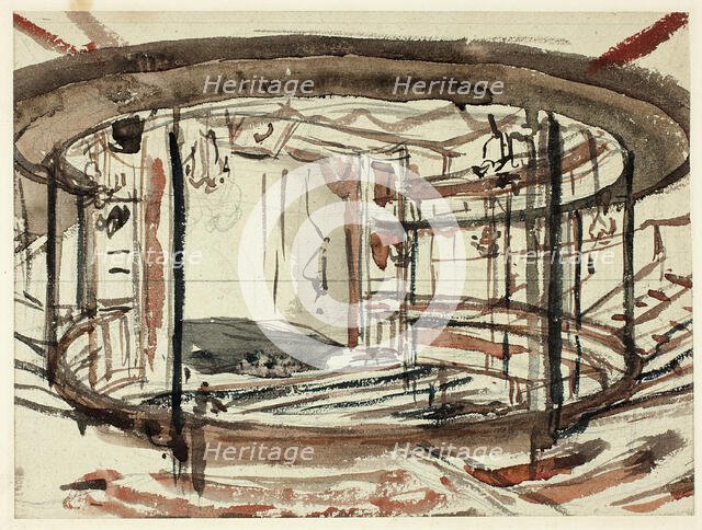 Study for Sadlers Wells Theater, c. 1809. Creator: Augustus Charles Pugin.