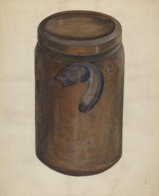 Stone Jar, 1935/1942. Creator: Edna C. Rex.