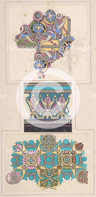 Design drawing, ca. 1883, based on earlier design. Creator: Christopher Dresser.