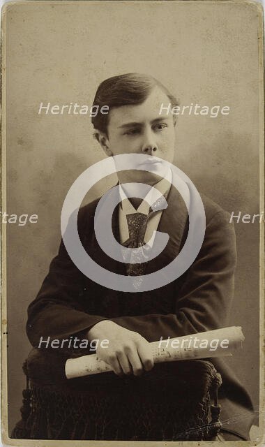 Portrait of the pianist and composer Josef Casimir Hofmann (1876-1957), ca 1896. Creator: Photo studio V. Vysotsky, Kiev  .