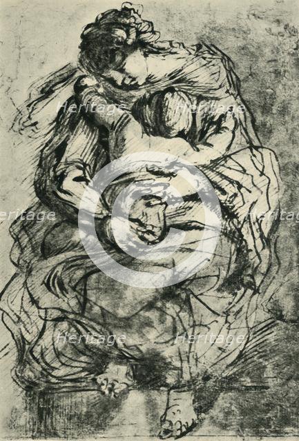 Madonna and child, late 16th-early 17th century, (1943). Creator: Michelangelo Caravaggio.