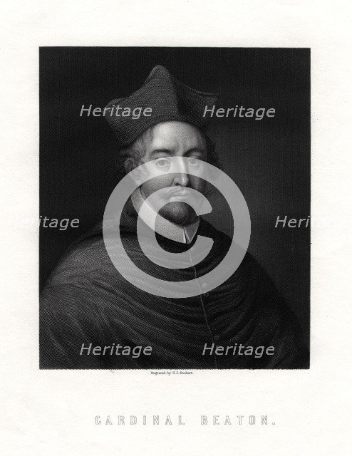 Cardinal David Beaton, (c1494-1546), Scottish cardinal and Archbishop of St AndrewsArtist: George J Stodart