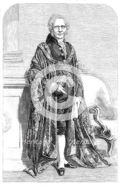 The Right Hon. W. Cubitt, M.P., the new Lord Mayor, from a photograph by Mayall, 1860. Creator: Unknown.