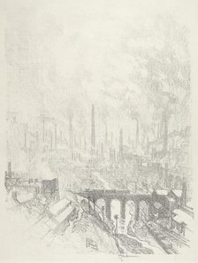 Munitions City, No.I, 1916. Creator: Joseph Pennell.