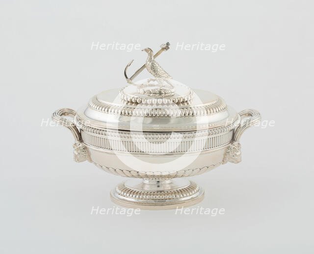 Sauce Tureen and Cover from the Hood Service, England, 1807/08. Creator: Paul Storr.