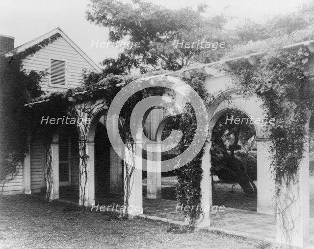 The old gallery at Mirador (Langhorne estate), Greenwood, Virginia, between 1933 and 1942. Creator: Frances Benjamin Johnston.
