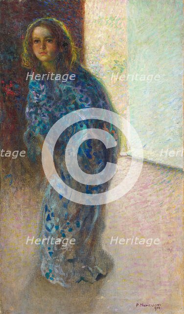 Little girl in kimono, 1912. Creator: Nomellini, Plinio (1866-1943).